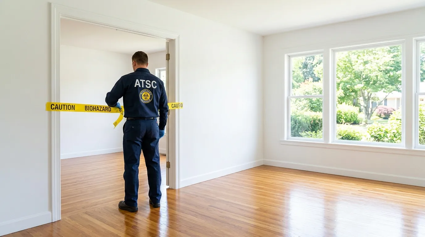 Certified biohazard cleanup crew performing Decomposition Cleanup in Rancho Cucamonga